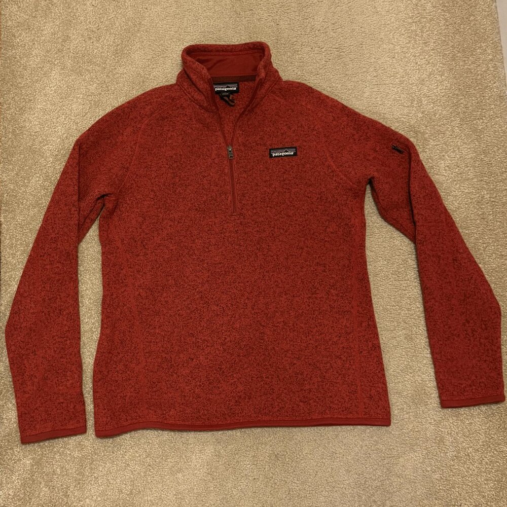 Patagonia Red Quarter Zip Pullover